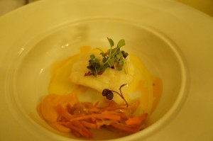 seafood - butter poached cod