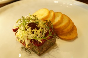 appetizer - venison tartare