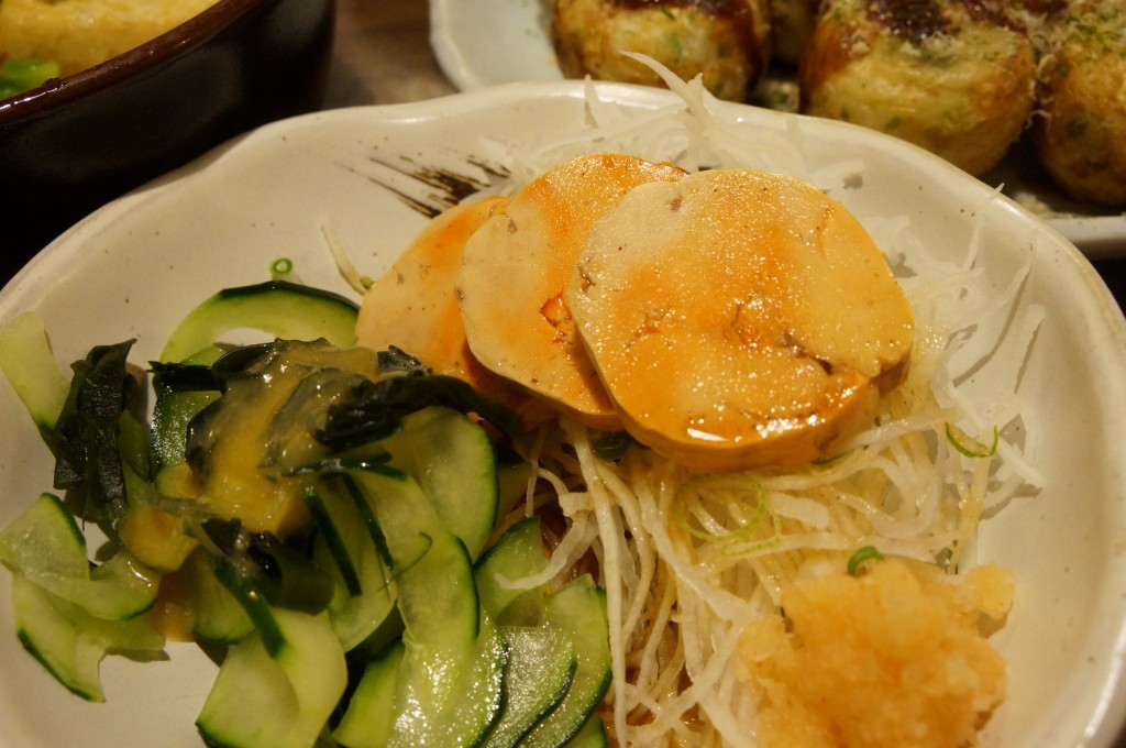 monk fish liver sashimi