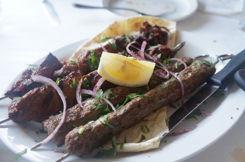 cafe munir - beef kabobs