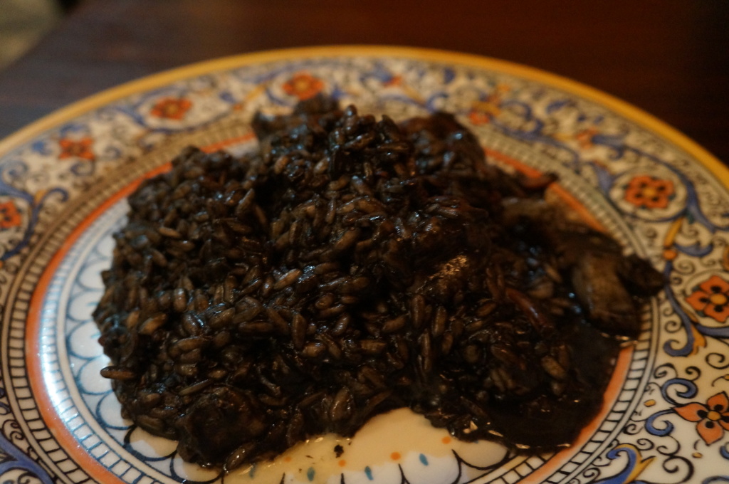 osteria rigoletto - squid ink risotto