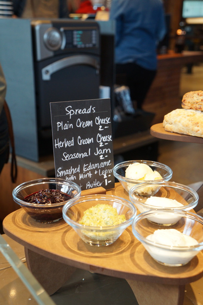 starbucks roastery - bagel spreads