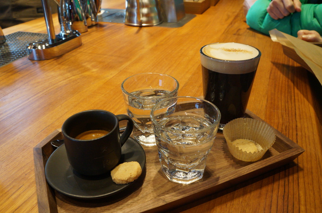 starbucks roastery - espresso and orange coffee