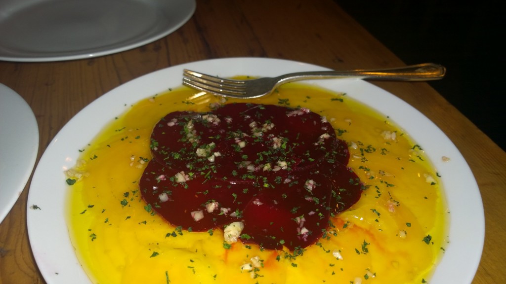 harvest vine - beet carpaccio