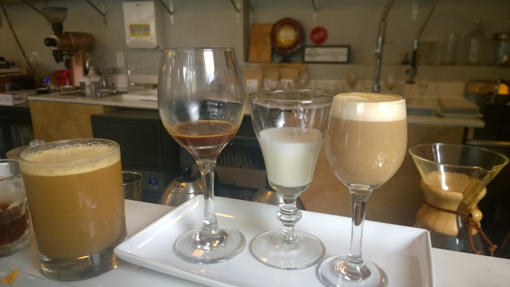 Slate coffee - deconstructed latte & cold brew