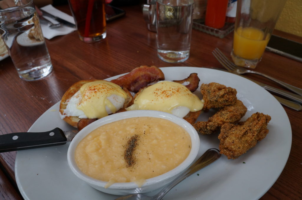 Screen Door - fried oyster benedict