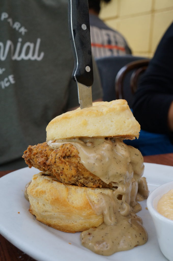 Screen Door - fried chicken biscuit sandwich