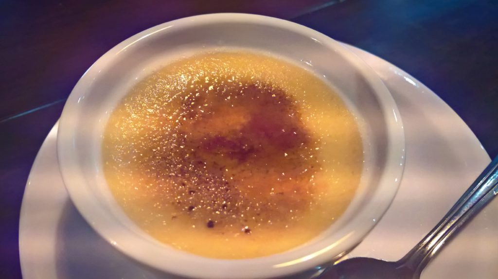 tamari bar - sake creme brulee