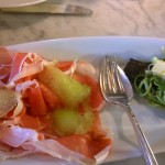 cascina spinasee - proscuitto and zucchini salad