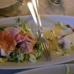 cascina spinasse - proscuitto and radish salad